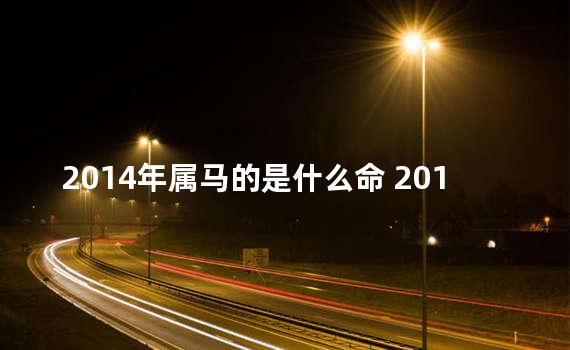 2014年属马的是什么命 2014年属马的命运和性格